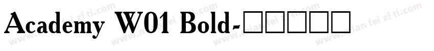 Academy W01 Bold字体转换